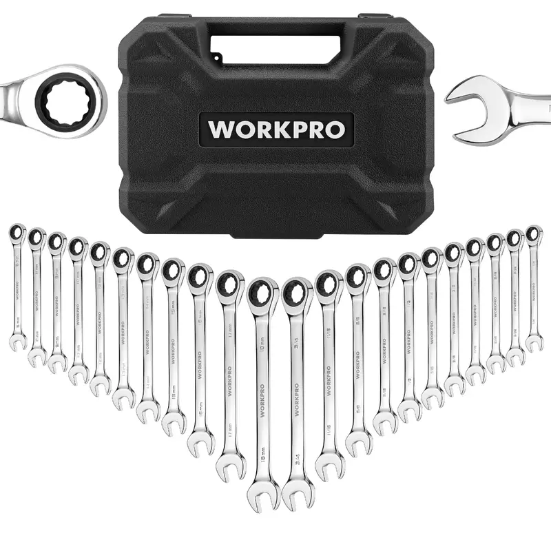 Workpro 22-Piece Ratcheting Combination Wrench Set – Comprehensive Metric Coverage 2