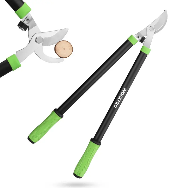 Workpro 28-Inch Bypass Lopper – High-Tension 65Mn Spring Steel Blade For Effortless Branch Cutting 1