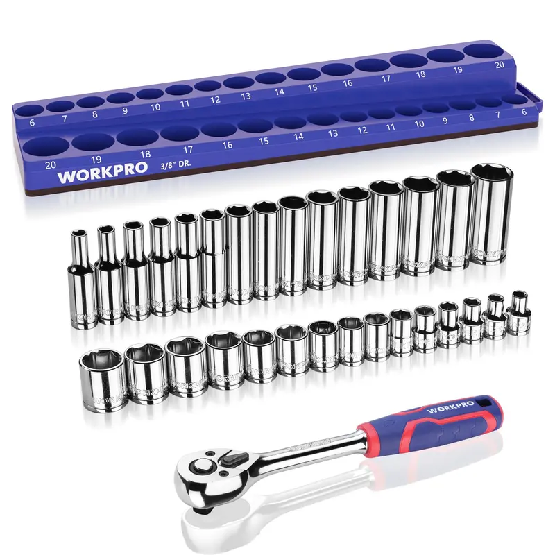 Workpro 32-Piece Professional Mechanics Tool Kit 1