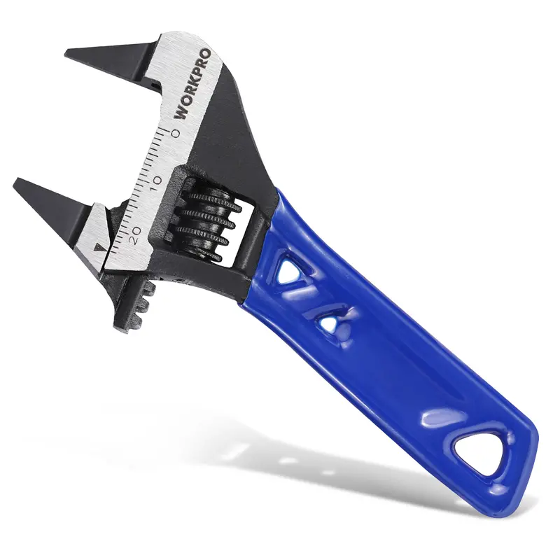 Workpro 4-Inch Precision Adjustable Wrench – Chrome Vanadium Steel Construction With Dual-Scale Readings 1