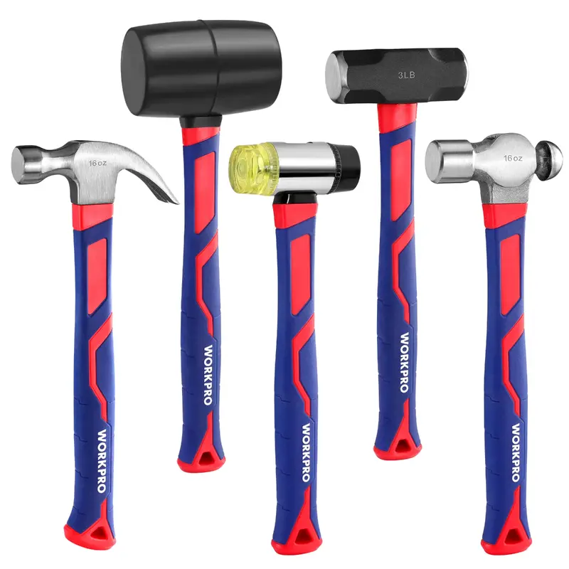 Workpro 5-Piece Hammer Set — Multi-Function Striking Tools For General Use 1