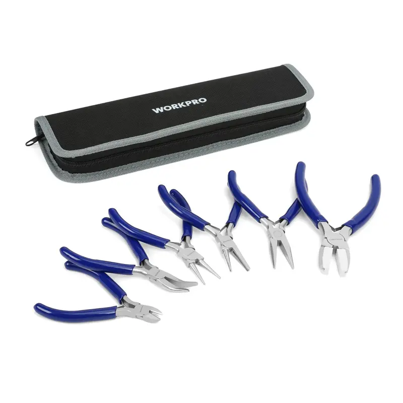 Workpro 7-Piece Jewelry-Making Pliers Set With Lightweight Carry Pouch 1
