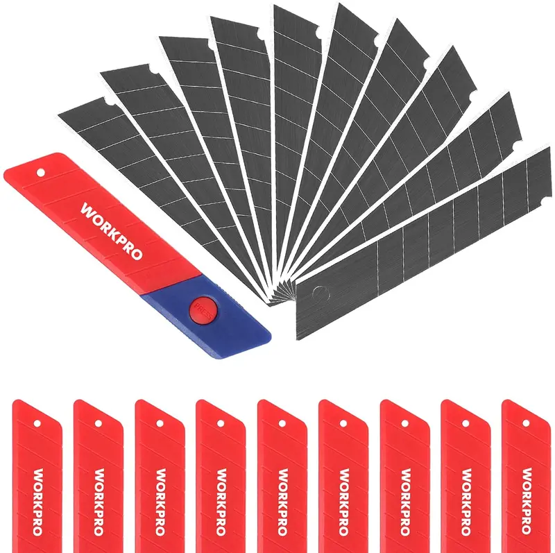 Workpro Sk5 High-Carbon Steel Snap-Off Utility Blades – 100-Pack (18Mm) 1