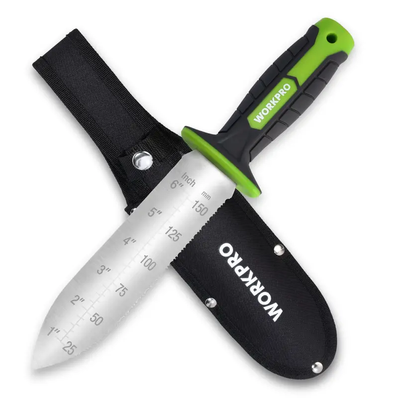 Workpro Stainless Steel Garden Knife — 7-Inch Blade With Oxford Fabric Sheath 1
