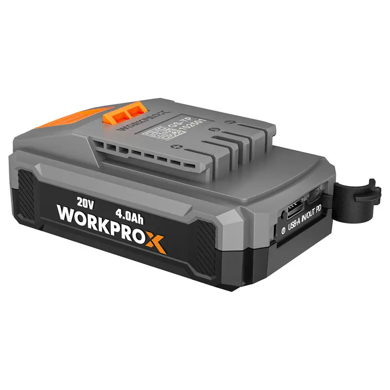 Workprox 20V 4.0Ah High-Capacity Li-Ion Battery – Usb-C Fast Charging & Real-Time Led Power Display 1