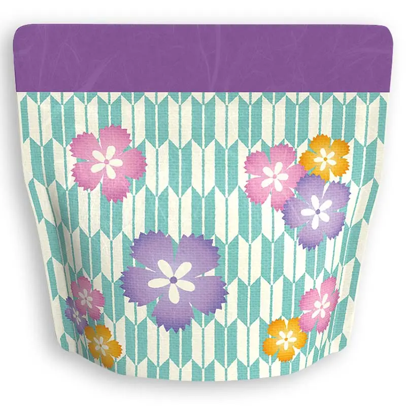 Yoshimura Pack 1325 Reusable Washi Paper Gift Bag – Floral & Arrow Feather Motif 1