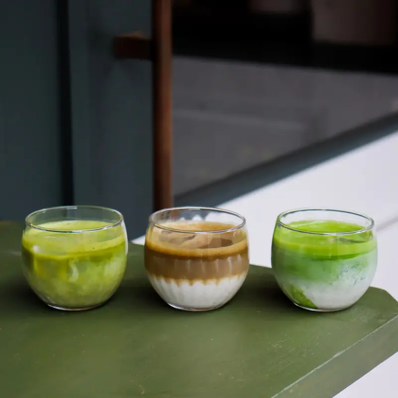 Yunomi Walatte Tasting Kit: Matcha, Hojicha & Genmaicha Powders 1