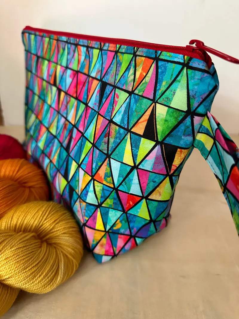 Zigzag Stitches Medium-Sized Wedge Bag For On-The-Go Crafting 2