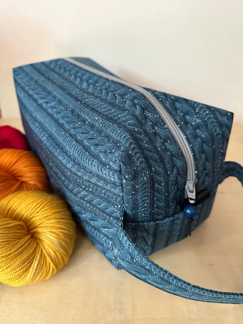 Zigzag Stitches Oversized Boxy Tote For Yarn & Notions 1
