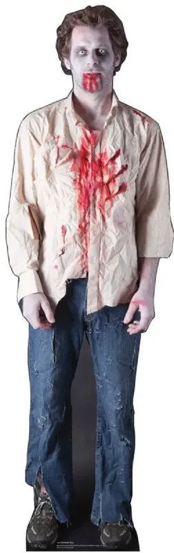Zombie Guy Life-Size Cardboard Standup – Spooky-Themed Cutout, Made To Order, Ships In 10–14 Business Days 1