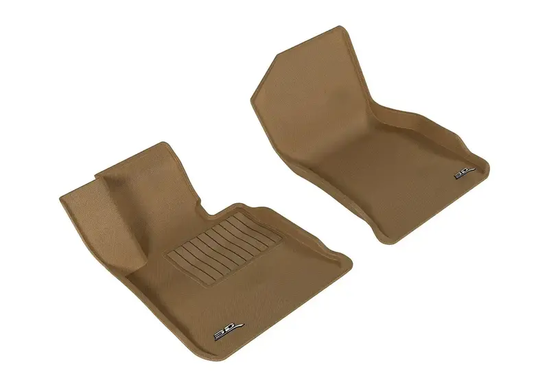 3D Maxpider Kagu Floor Mat – Tan, Single-Row Front Mat For Select Vehicles (Model L1Bm05611502) 1