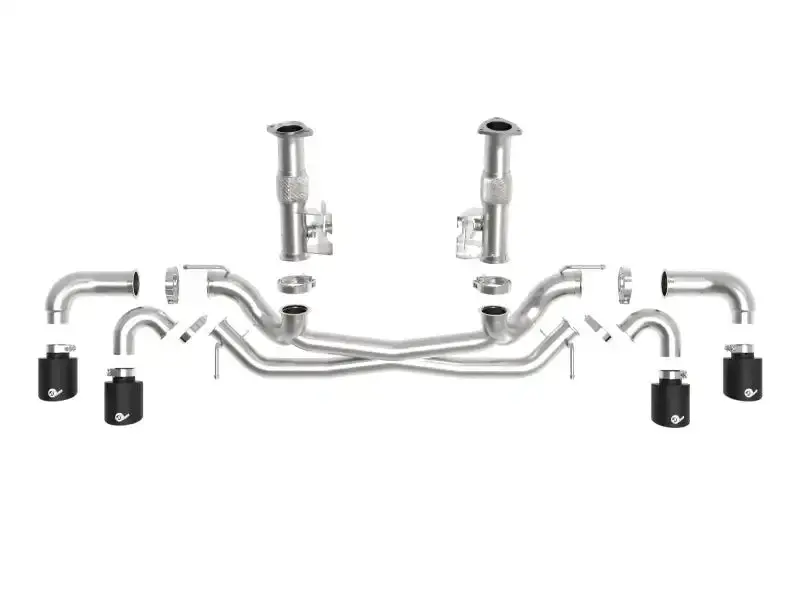 Afe Mach Force-Xp Cat-Back Exhaust For 2020 Chevrolet Corvette C8 (6.2L) – 3" To 2.5", No Muffler, Black Tips 1