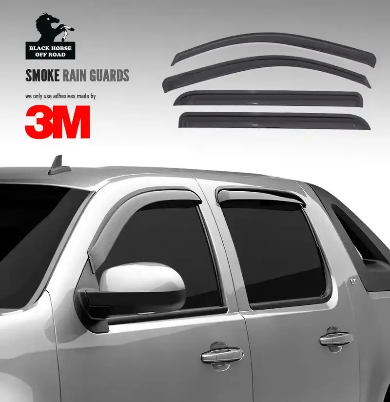 Black Horse Off Road 14-94843 Smoke Acrylic Tape-On Window Film 1