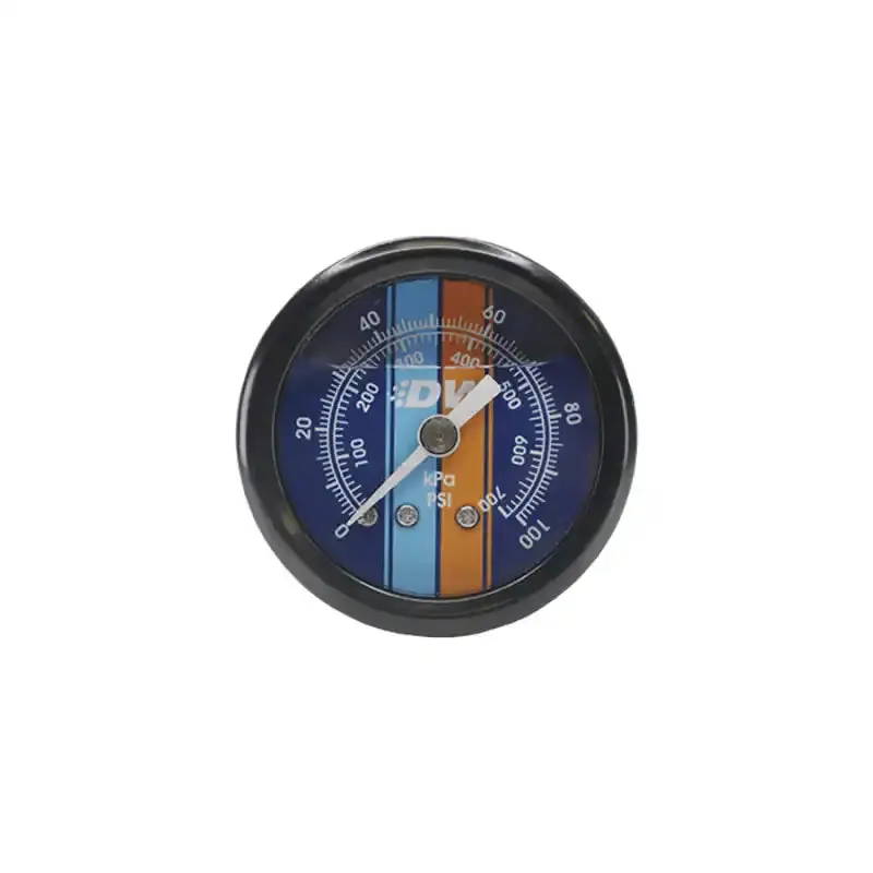 Deatschwerks Mechanical Fuel Pressure Gauge – 0–100 Psi, 1/8" Npt, 1.5" Black Dial With Blue Face 1