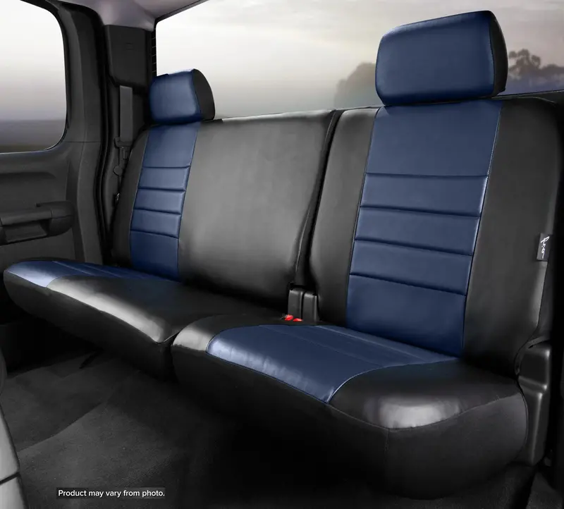 Fia Sl62-75 Blue Leatherette Rear Seat Cover – Custom Fit, Sl60 Series 1