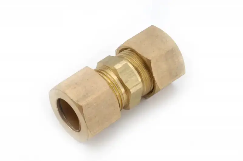 Lf 762 1/4-Inch Pipe Union Fitting – Brass Compression Coupling For Fluid Systems 1