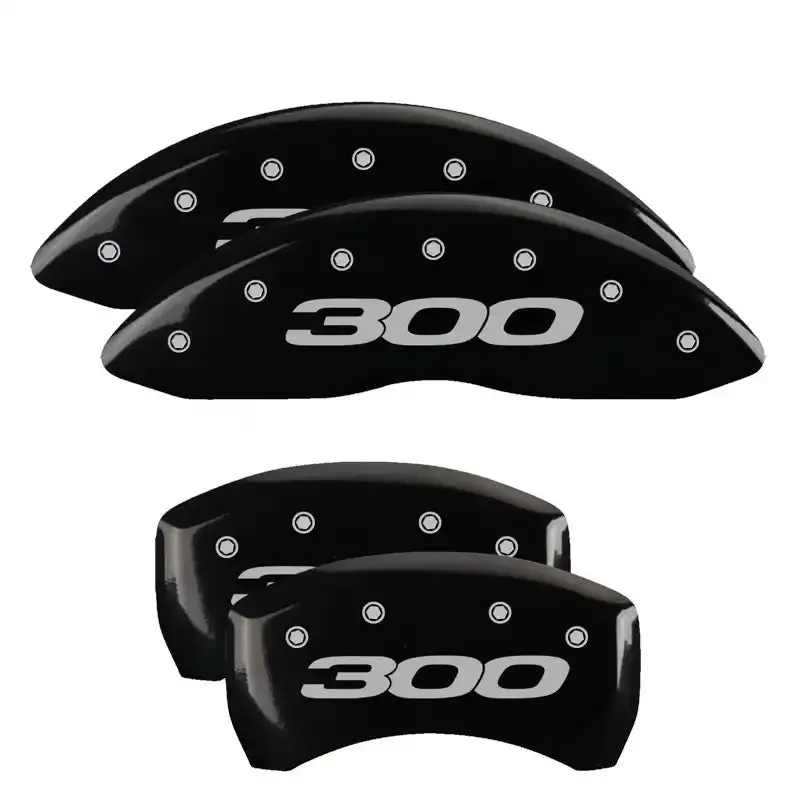 Mgp Caliper Covers – Engraved Front & Rear Set For 2005 Chrysler 300 (Yellow Finish With Black Charcoal Accents) 1