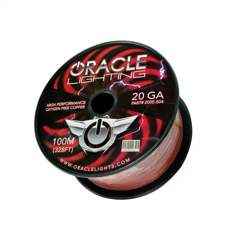 Oracle Lighting 20 Awg Led Installation Wire – Dual-Conductor, 100-Meter Spool (2005-504) 1