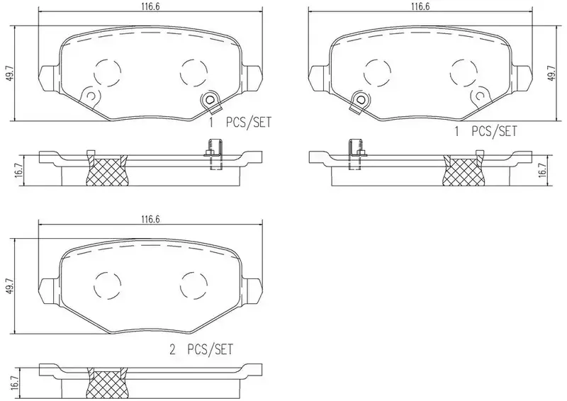 Premium Disc Brake Pad Set – Direct-Fit Replacement 1
