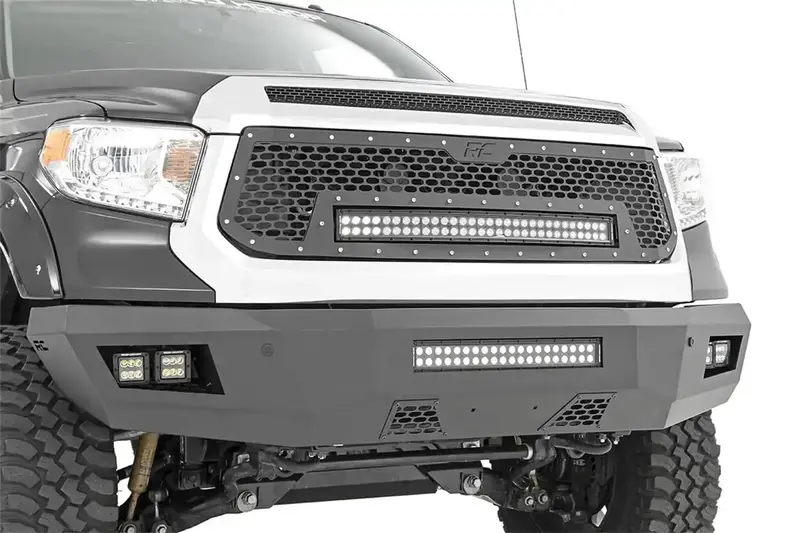 Rough Country Heavy-Duty Front Led Light Bar Bumper – Model 10777 1